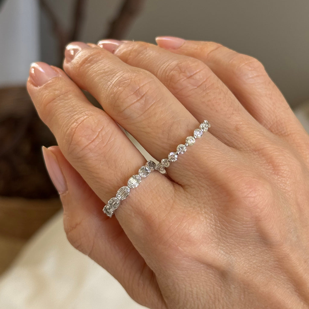Alice Half-Eternity Ring