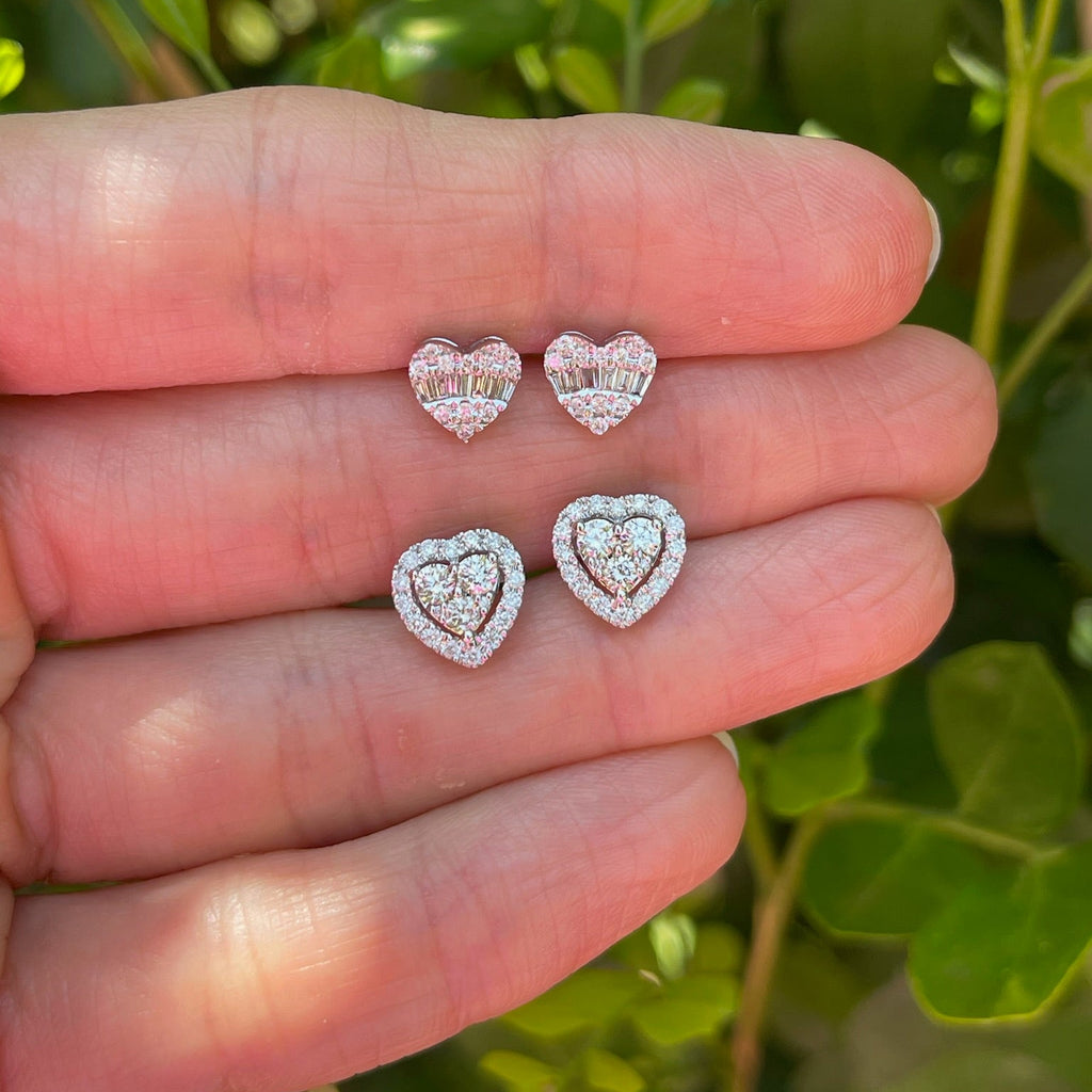 Heart Pavé Stud