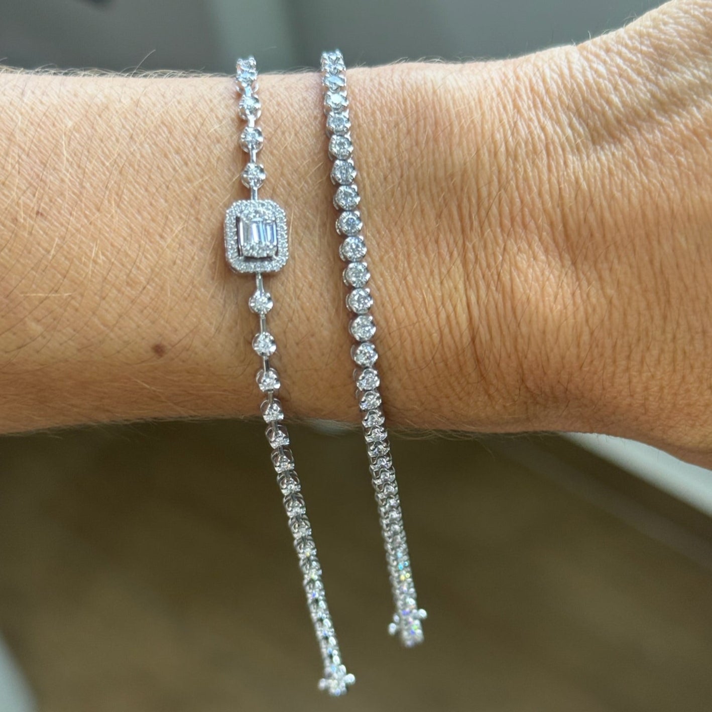 Pulseira riviera caixa coroa 5 pontos