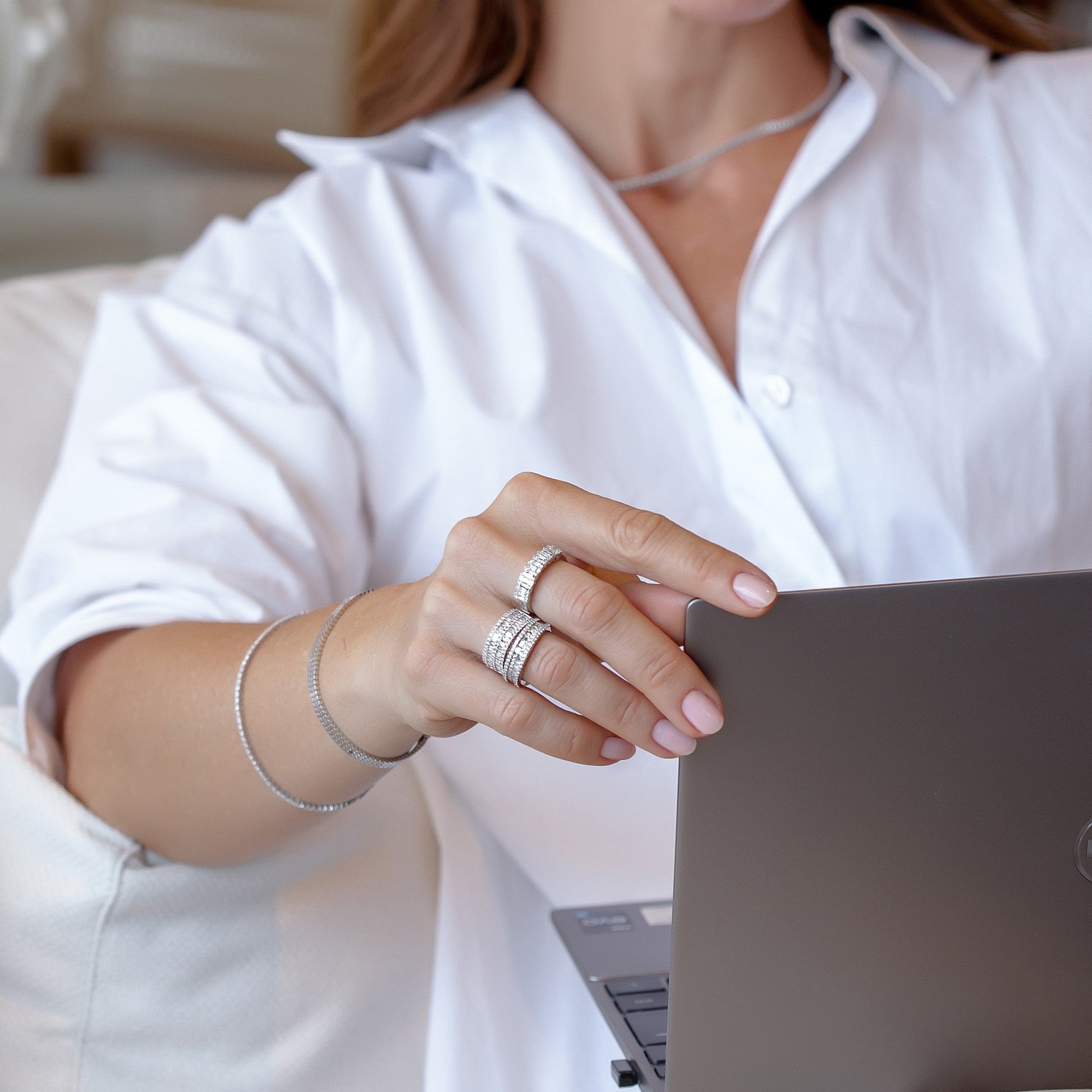 Trinity Half Eternity Ring