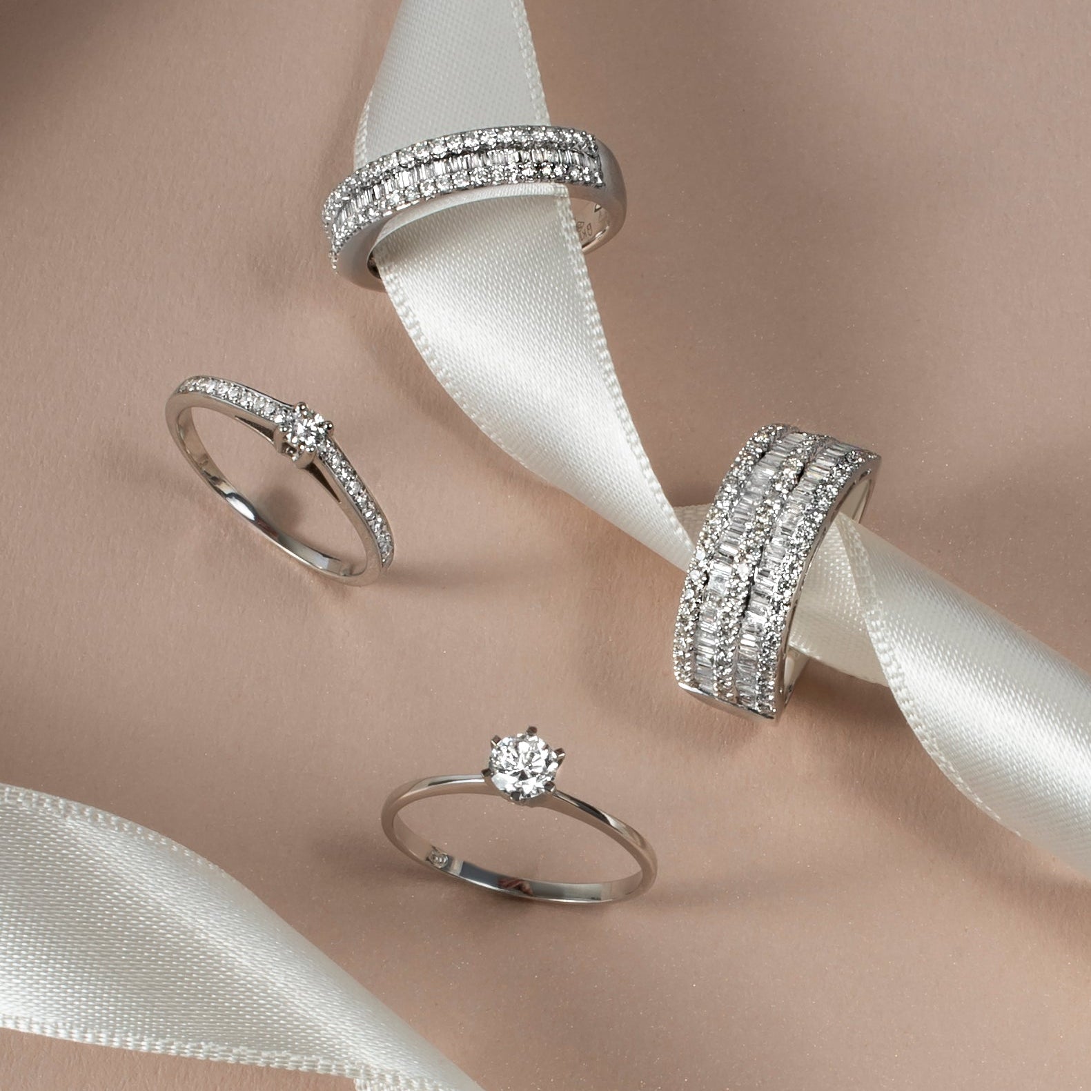 Trinity Half Eternity Ring