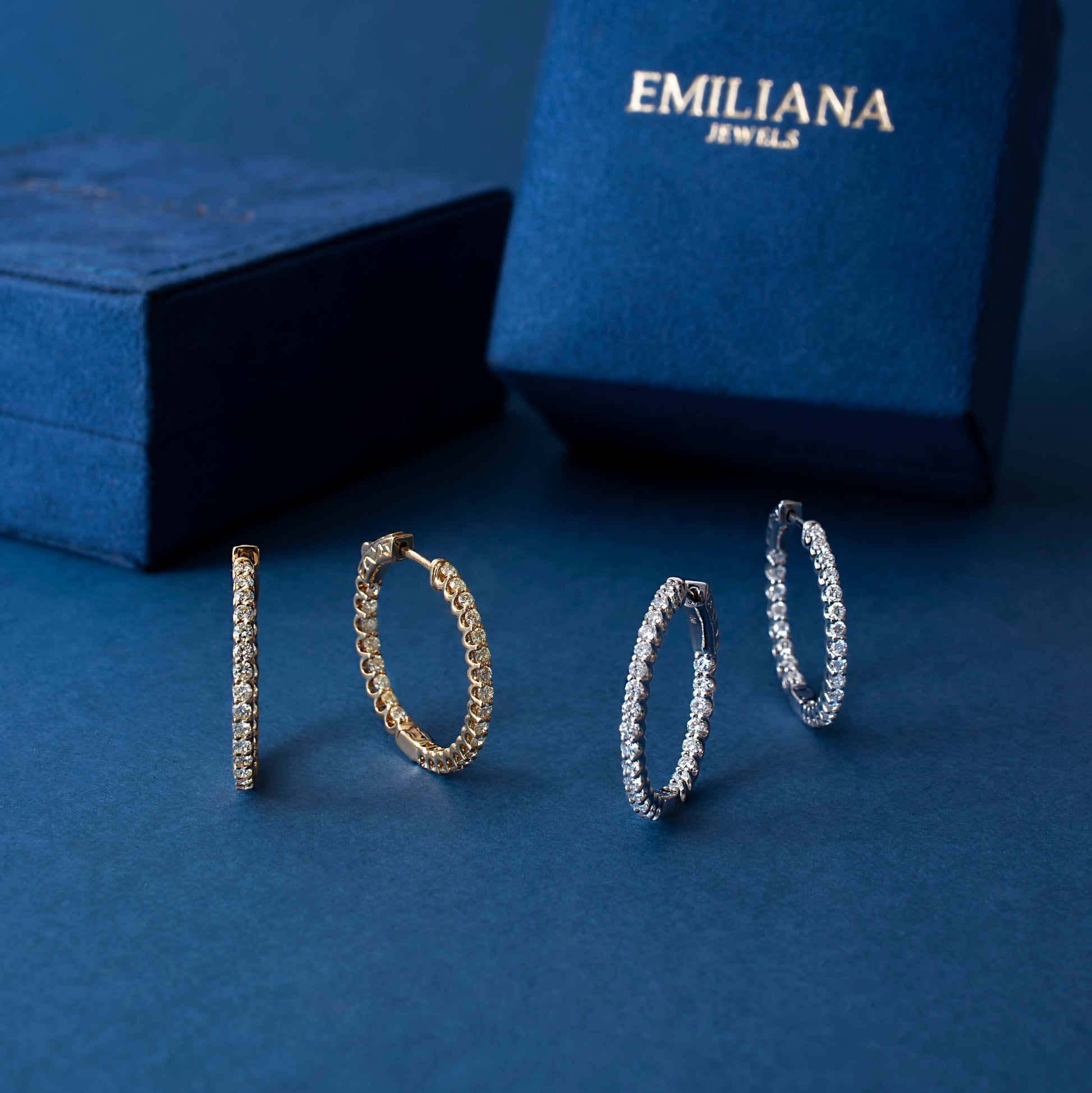 Argola com diamantes