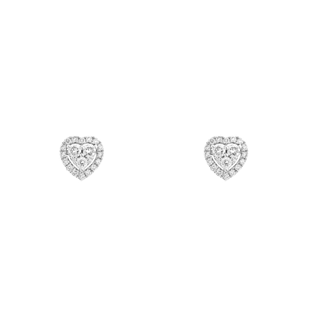 Heart Pavé Stud
