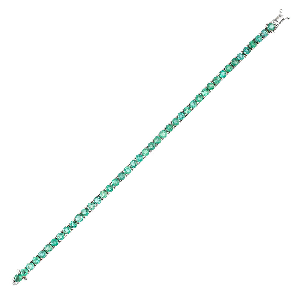 Emerald riviera bracelet, 12 points