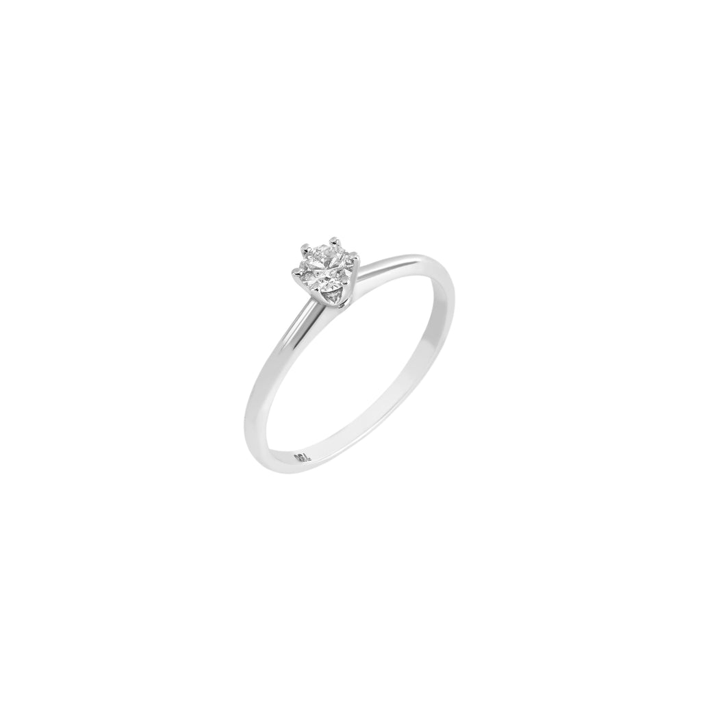 25-point Solitaire Ring